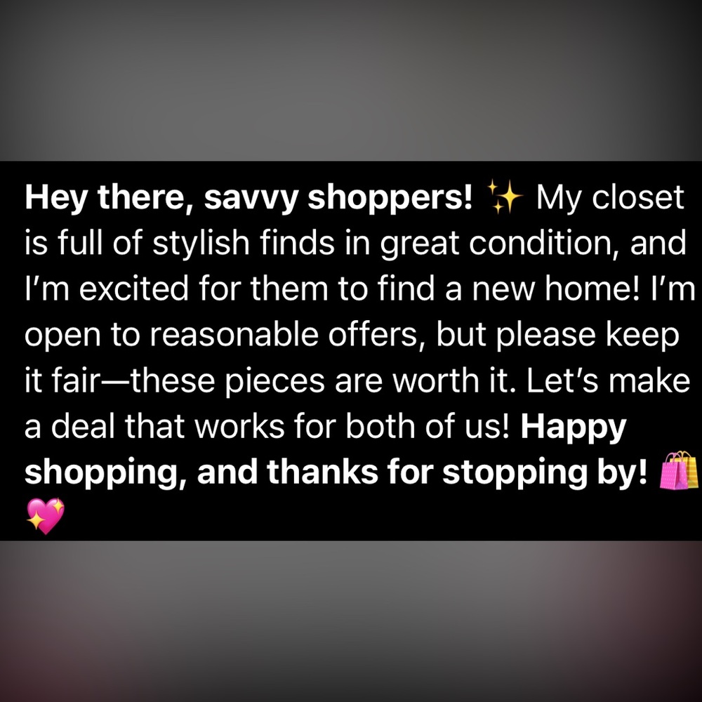 Welcome Message Sign for Poshmark Shop